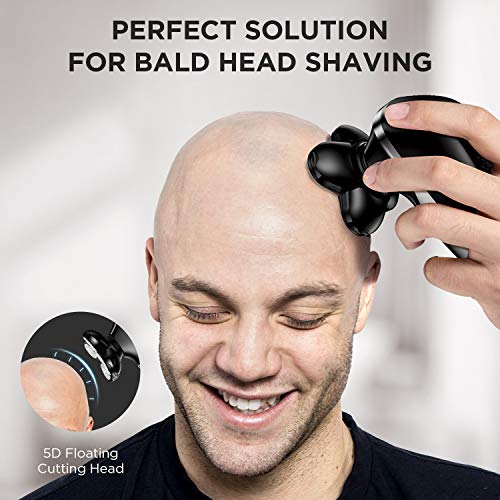 Rasierer Herren Elektrisch,4 IN 1 Rotationsrasierer LED-Display Präzisionstrimmer Glatzen Rasierer Herren Nass&Trockenrasierer Wasserdicht Elektrisch Pflegeset - Image 6