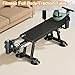 Alternative Inversion Traction Table, Fitness Full Body Traction Bed, Massage Cervical Traction Table for Lumber Stretching, Back Decompression Bench Machine for Home (Black, Heighten)