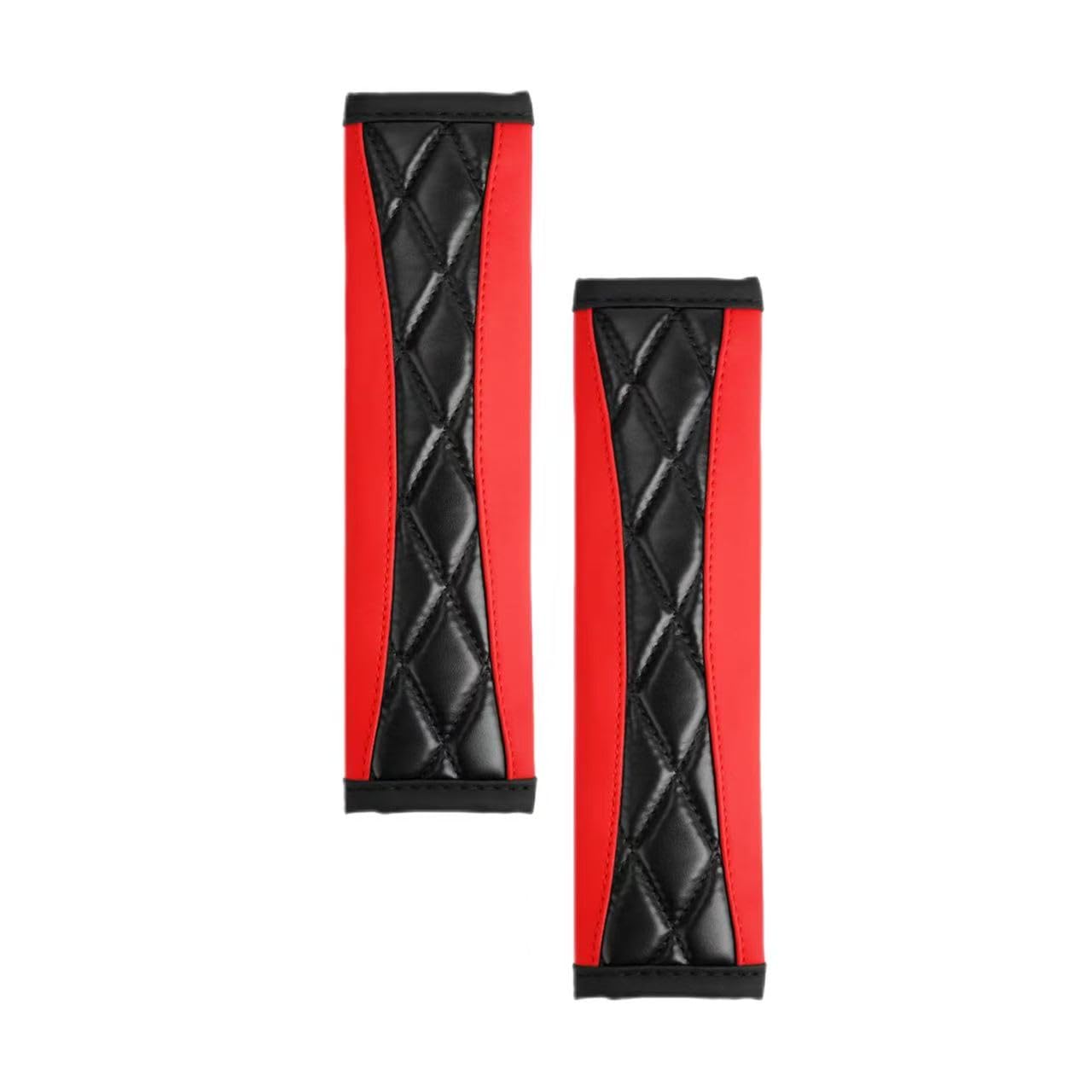 WENINETIES 2 Pcs Seat Belt Covers for Vo-lvo S60 XC90 V40 V60 S90 V90 XC60 XC40 AWD, Shoulder Pads Harness Strap Protector Belt Cushion Head and Neck Support Pad Car Travel Accessories,Red