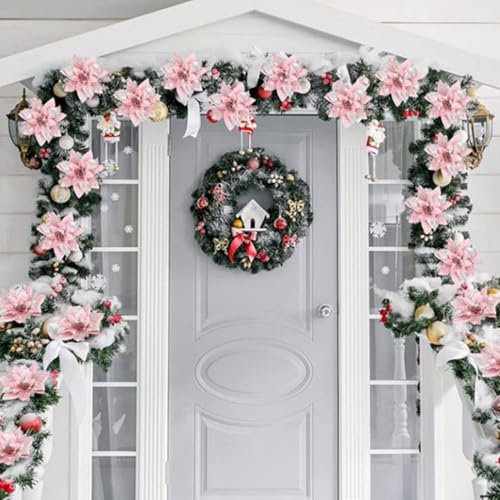 Flores artificiales de Navidad para regalar y decorar el hogar en Ano Nuevo 6