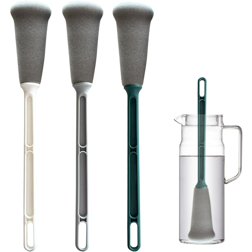 Sponge Bottle Brushes, 3 Pieces Bottle Brush, Bottle Washing Brush, for Bottles, Coffee Cups, Cups, Kettles