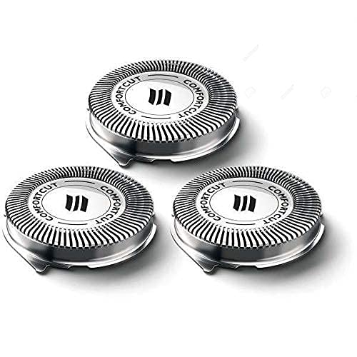 SH30/52 replacement shaving heads for 3000 series 2000, 1000 and S738 electric replacement heads. Sharp blade (silver) (1 pack)