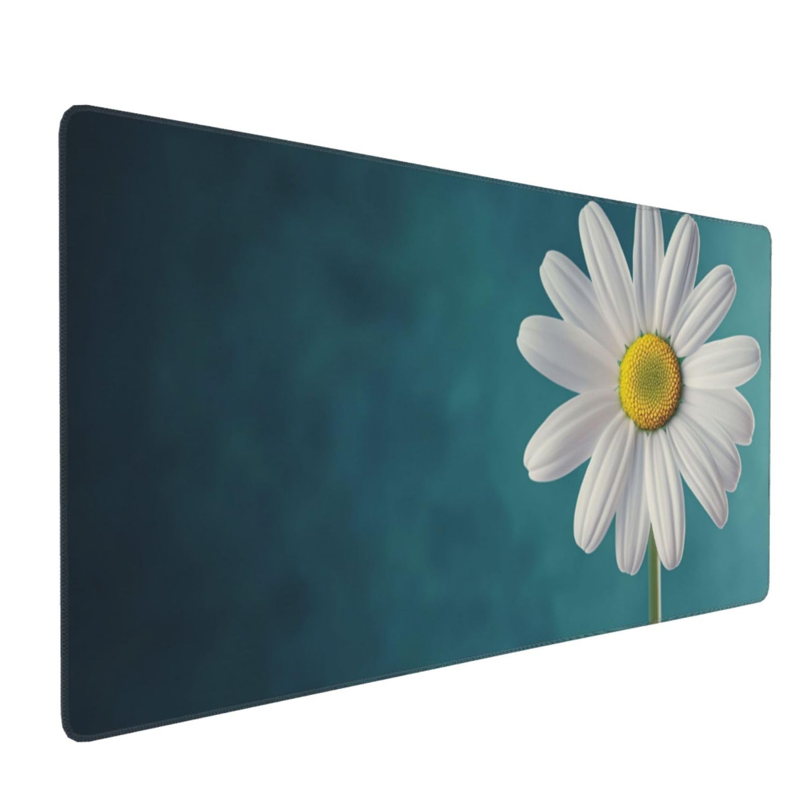 Tapis de Souris XXL 90 x 40 cm, Vert & Fleur Tapis de Bureau G688