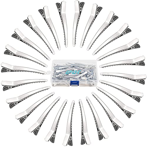 2.36 Inches Alligator Hair Clips 60 Pieces, EAONE Hair Bow Clips Metal Hair Clip Hairpins Teeth Bows Professional Sectioning Clips for Salon and Women Girls Bows DIY Accessories