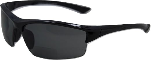 In Style Eyes Magnificent Maui Wrap Polarized Nearly Invisible Line Bifocal Sunglasses