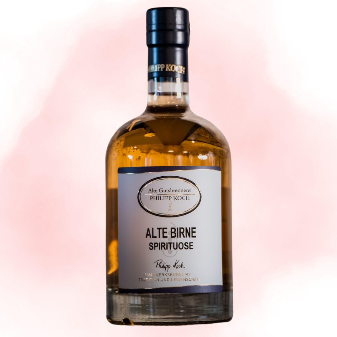 Alte Birne Schnaps | Birnen Spirituose Alte Gutsbrennerei Philipp Koch | Spirituosen Angebote der Brennerei in 0,5 L | Alte Sorte mit 35,0% VOL