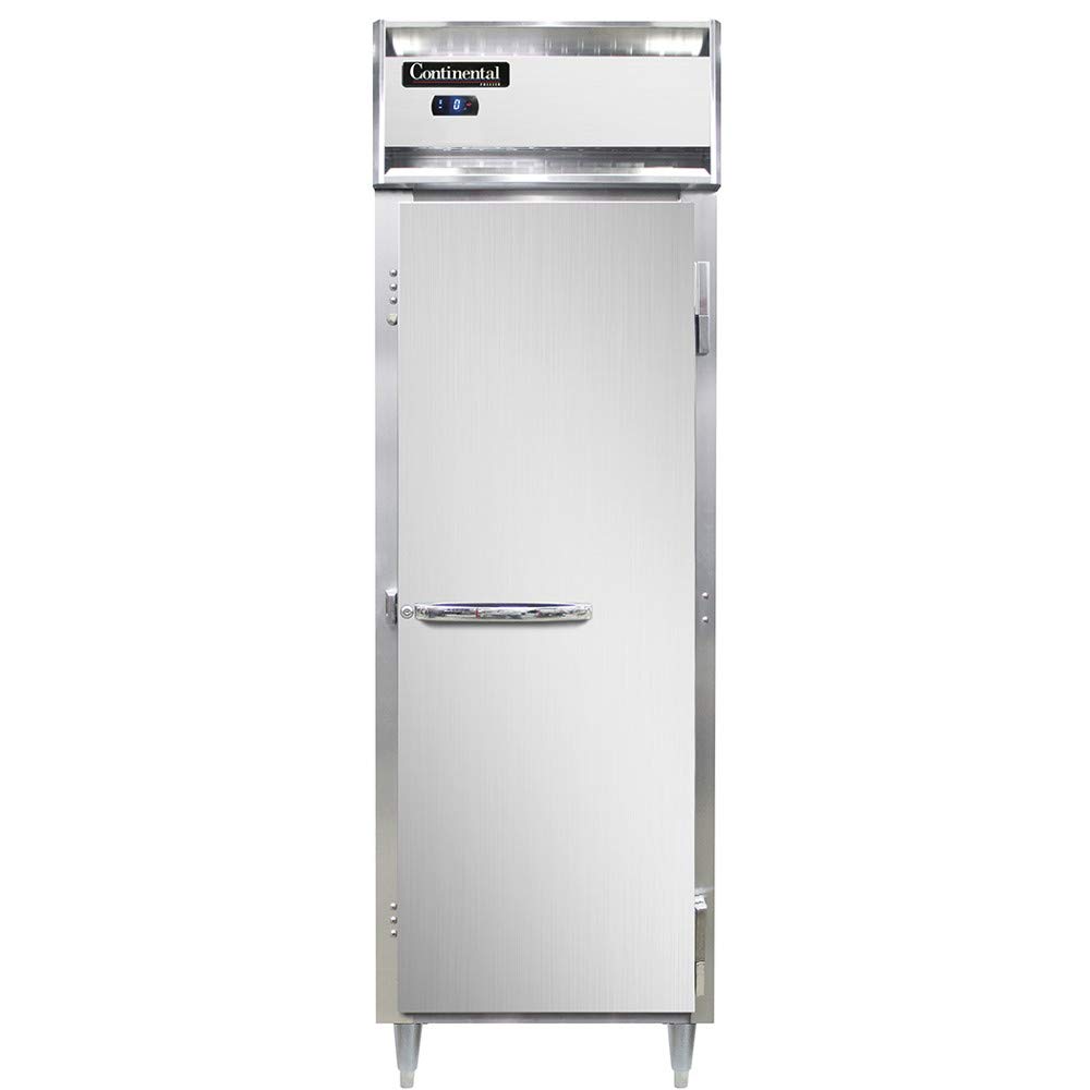 Continental Refrigerator DL1F-SS Designer Line Single Section Reach In Freezer, Full Stainless