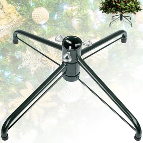 LATERN Pliable Support de Sapin de Noël, 40CM Métal Pieds de Sapin de Noël Base de Support de Remplacement avec...
