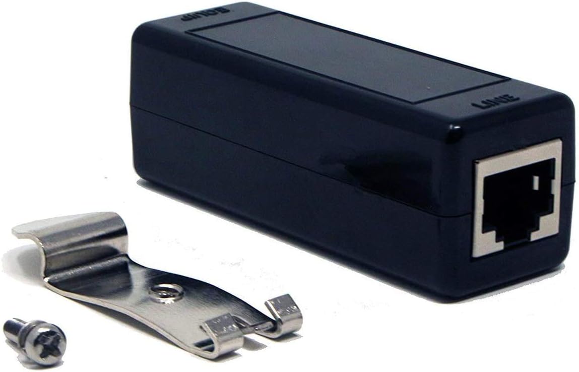 Tupavco Ethernet Surge Protector (2 Pack) for Rack or DIN Rail Mount - PoE+ Gigabit TP309x2