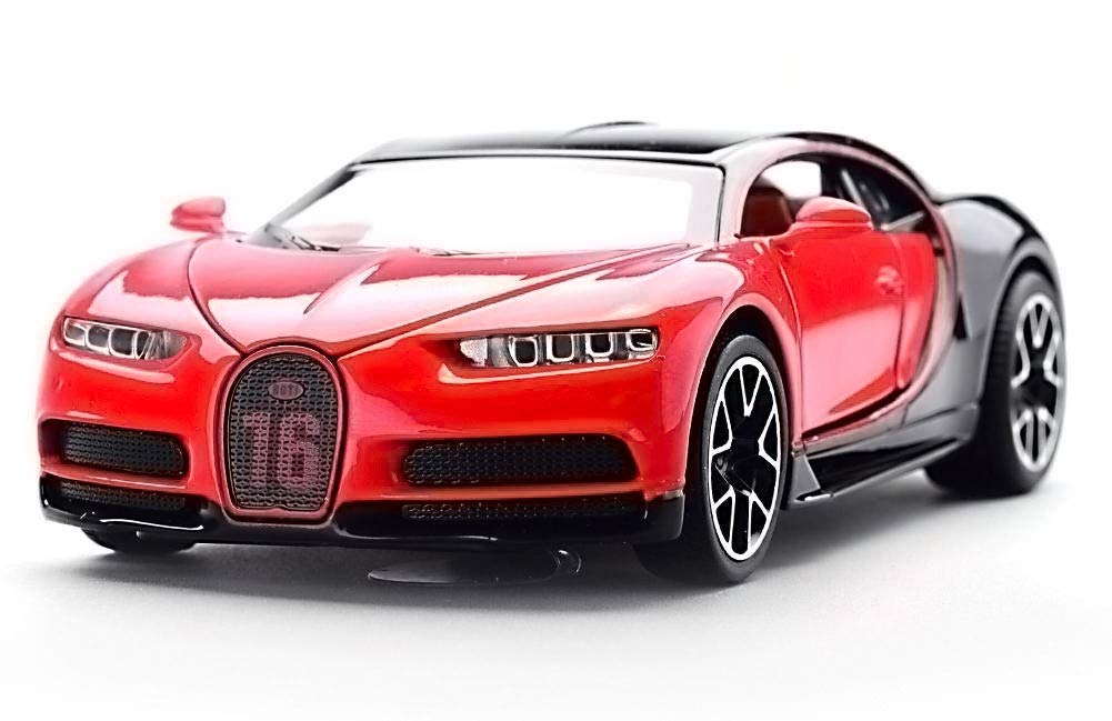 Future Enterprise Collections Exclusive 1:32 Diecast Bugatti CHIRON Alloy Metal Pull Back Die-Cast Car Scale Model Pullback with Sound Light Mini Auto Toy car for Kids (Multicolor)
