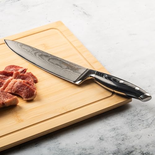 Alata Damascus Knife Chef Knife, Kitchen knife, paring knife, High Carbon Stainless Steel,Ergonomic Full Tang Anti-Skid Handle,Professional Japanese Cooking Knife - image 7