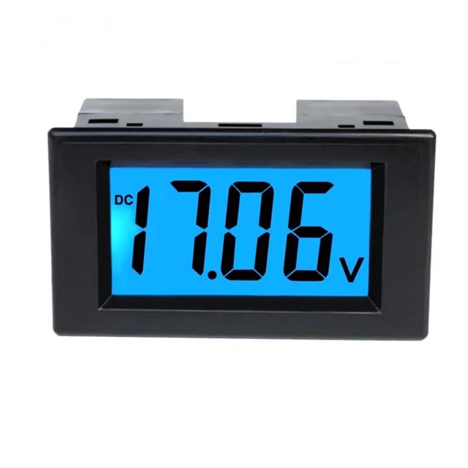 Misuratore di tensione del pannello del voltmetro del display digitale LCD DC 12V 24V D85-131 Misuratore di tensione della batteria del carrello elevatore 1 pz(BLACK,DC7.5-19.99V)