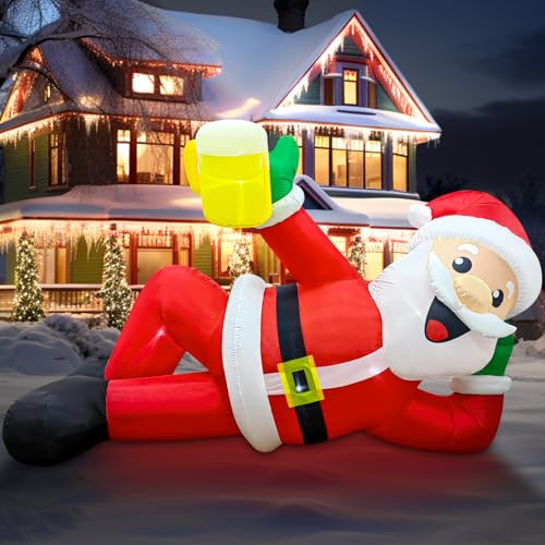 EAONE 12FT Christmas Inflatable Outdoor Decoration, Christmas Blow Ups Yard