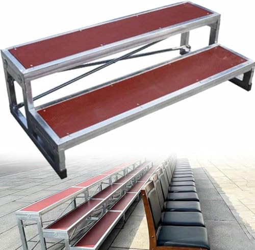 Tarimas corales portátiles de 1/2/3 niveles, plataforma para coro, escalones para canto coral, atril para fotos grupales, soporte para escaleras, escalones escalonados para aulas e iglesias. 2Tier