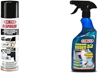 Mafra, Faspoiler, Trattamento Spray per Parti in Gomma e Plastica & Trattamento Tessuti 3in1, per Gli Interni Auto e tappezzeria in Tessuto o Alcantara
