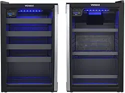 Cervejeira + Adega Venax Blue Light e Piubella 100 Preto 127V