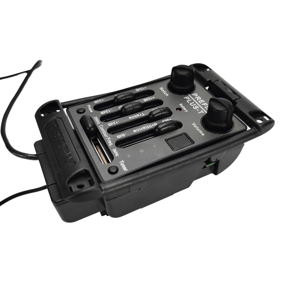 Pastillas de Guitarra Prefix Plus-T Preamplificador Integrado Matrix Acoustic Pickup EQ Ecualizador con Afinador Soft Piezo