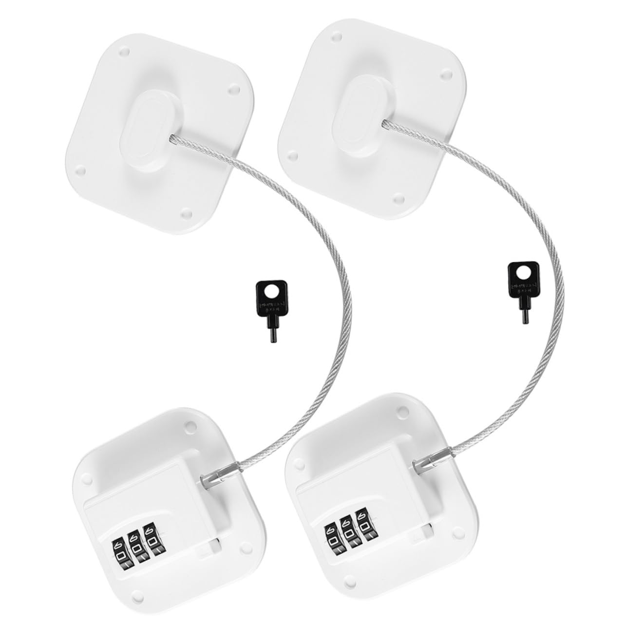 VICASKY Cerradura De Combinación Para Refrigerador De 6 Piezas Sin Perforar Y Cerradura De Seguridad Multifuncional Cuadrado Cerraduras De Puerta Cerradura De Refrigerador