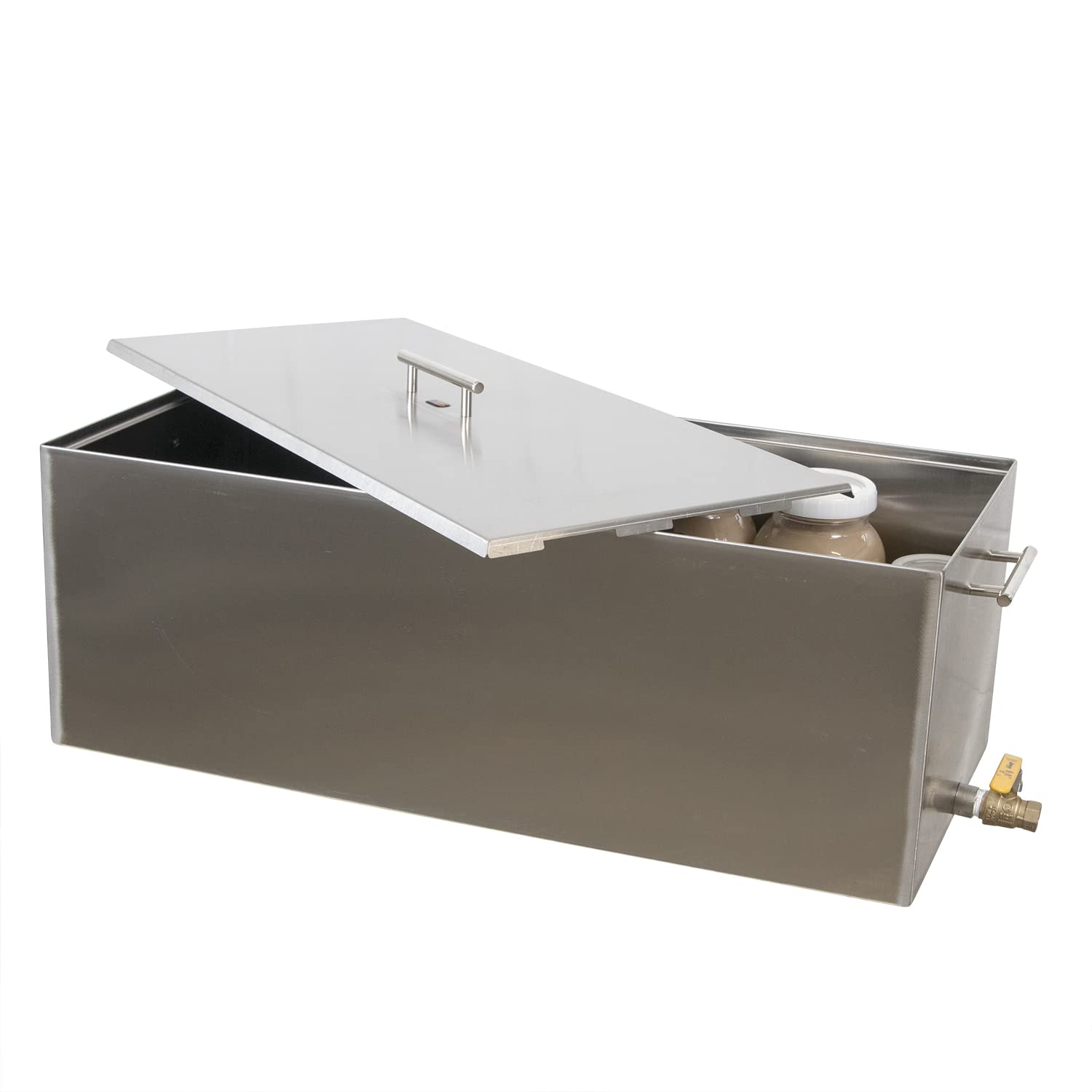 24 Quart Jar - 2022 STYLE - Stove Top Water Bath Canner, with Drain - NOT POLISHED - Food Service Grade