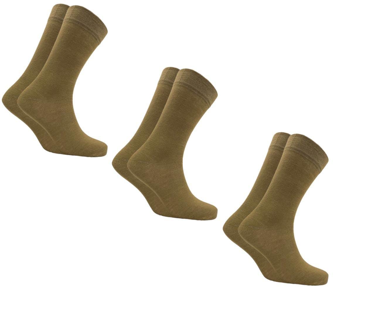 Men Police Calf Length Cotton Khaki Solid Socks Footwear: The Ultimate Police Socks Free size - (Pack of 3)-image-33