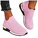 Laufschuhe Damen Weiß Rosa 2022 Fashion Womens Trainer Damen Turnschuhe Komfortabel Atmungsaktive Damen Walking Wohnung Wohnung Sommer Strand Für Haus Home Drinnen Und Ausgehen