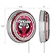 Chicago Bulls NBA Chrome Double Ring Neon Clock