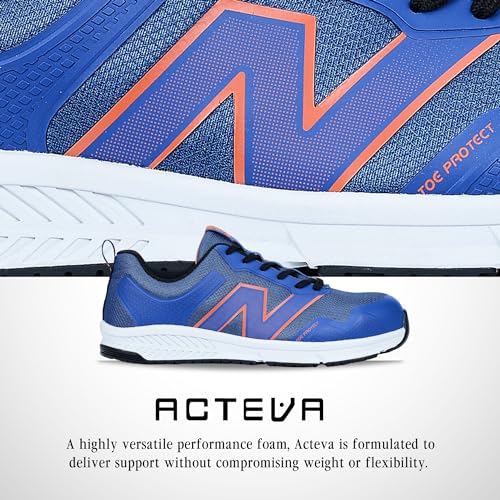 New Balance Men's Aluminum Toe Evolve Industrial Shoe, Blue/Orange, 9.5 - Image 7