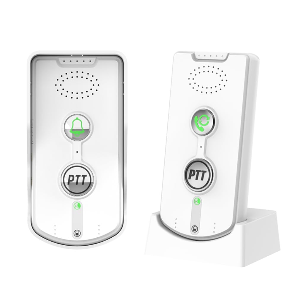 Interphone Sans Fil, Interphone Sans Fil, Téléavertisseur Intelligent D'Urgence à Domicile, Interphone Sans Fil Blanc