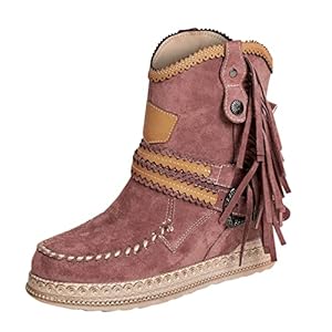 2022 Nieuwe Vintage Vrouwen Omzoomd Western Cowboy Laarzen Mode Effen Kleur Slip Op Laarzen Outdoor Chunky Heel Booties Schoenen