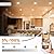 VOLISUN 12 Pack 6 inch Recessed Lighting, 5CCT LED Recessed Light with Junction Box, 2700K-5000K Selectable, 13W Eqv 120W, 1080LM Dimmable Canless Wafer Downlight, LED Ceiling Light ETL Certificated