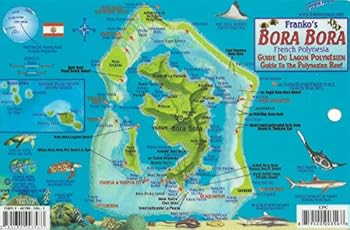 Bora Bora Map & Guide to the Polynesian Reef Franko Maps Waterproof Fish Card