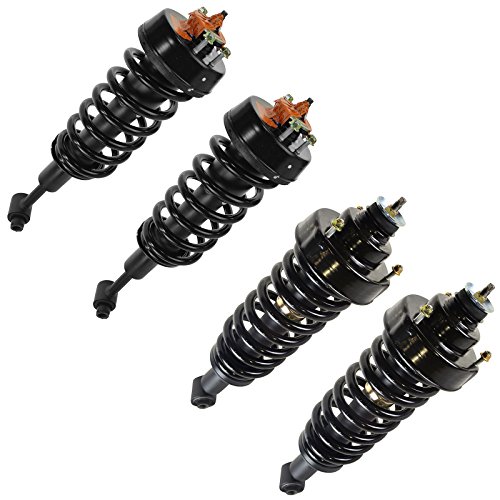 Image of TRQ Front and Rear Strut & Coil Spring Assembly Set Driver & Passenger Sides Compatible with 04-05 Ford Explorer Mercury Mountaineer