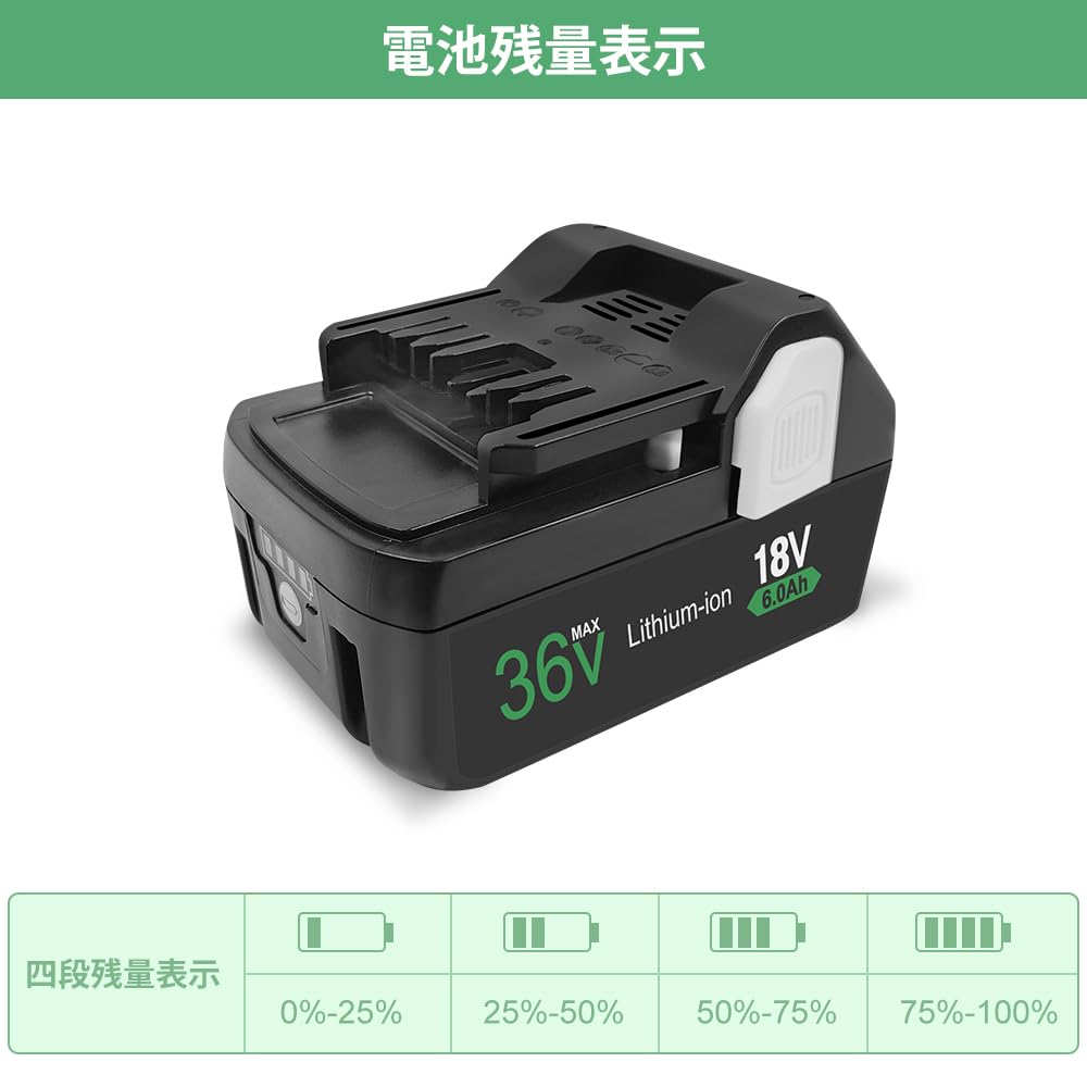 Amazon.co.jp: TASHIN 日立マルチボルト互換バッテリー二個セット 36V 