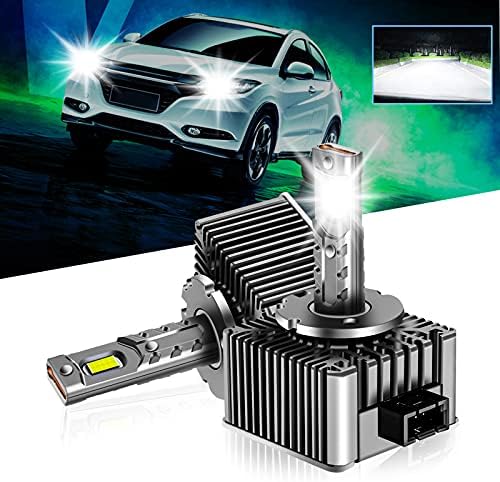 OPPBUY D1S D1R LED Headlight Bulbs,100% Canbus Error Free LED Bulbs,Plug And Play, 6000K 7000LM 35W Extremely Bright LED Lamps Replace Factory Headlight -2PCS