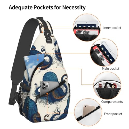 Bolso Sling para Mujer y Hombre Negro miniatura 3