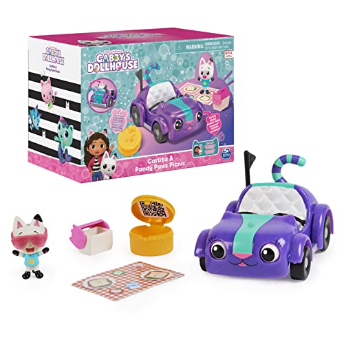 Gabby’s Dollhouse, Carlita-Spielzeugauto mit Pandy Paws-Sammelfigur und 2...