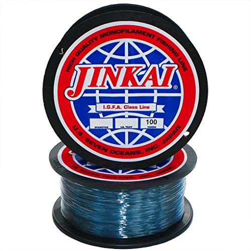 Jinkai Premium Monofilament - 100Yd Spool - 6Lb-130Lb - Smoke Blue (#50 (100Yds)) #TOP15