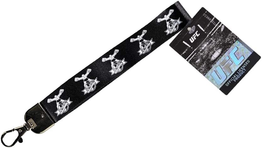 UFC Unisex Ultiman Wristlet Lanyard Blackout, Black, One Size