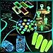 Matio Glow in The Dark Pigment Powder, 15g/0.5oz Fluorescent Rose Red Epoxy Resin Luminous Pigments Long Lasting Craft Colorant Dye for Slime,Nails Art,Acrylic Paint,DIY Fine Art Decor
