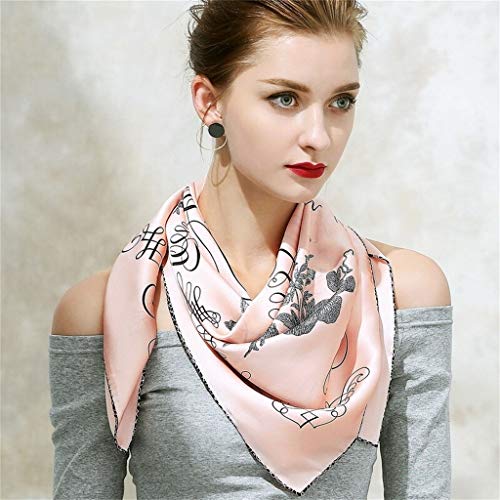 JEEKOS Women's Fall Winter Scarf -Fashion Simple Shawl Dual-use Scarf Large Square Scarf Ms.Silk Scarf Silk Scarf 88x88cm (Color : Style - 4)