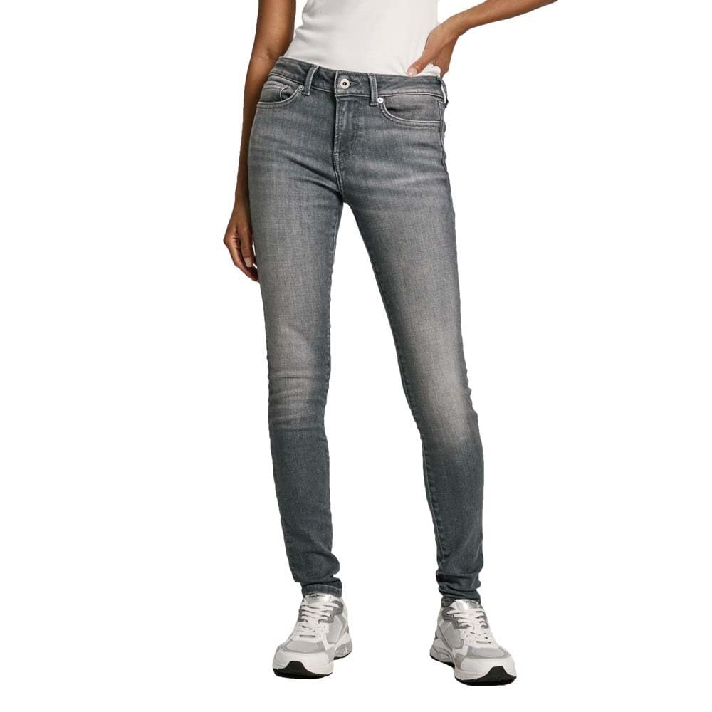 Pepe Jeans Damen Skinny Jeans Lw PL204583 Jeans, Grey (Denim-UH7),