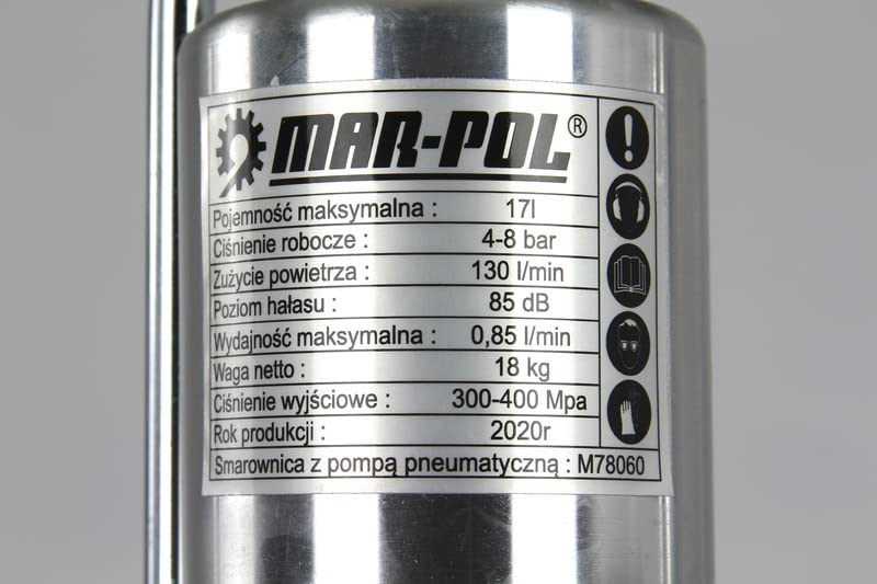 Engrasador neumático de barril contenedor de 15 litros lubricante lubricante lubricante aceite de plataforma cable 4m pistola desplazamiento ruedas