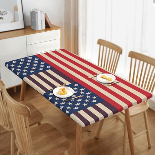 Nappe rectangulaire motif drapeau américain 76x152cm - 8