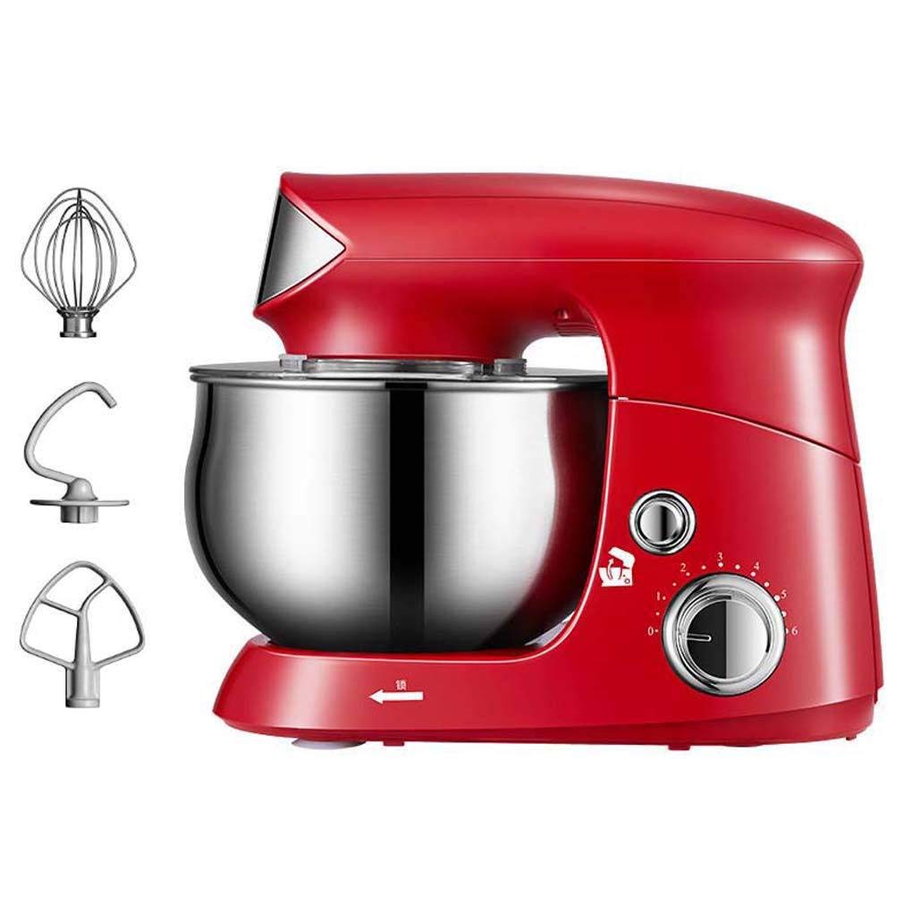 Stand Mixer, Kitchen Electric Mixers With 3 Stainless Steel Attachments, 6-Speed 600W 3.5L Food Mixer For Hipping Mixing Cookies Brownies Cakes Dough Batters Meringues-red