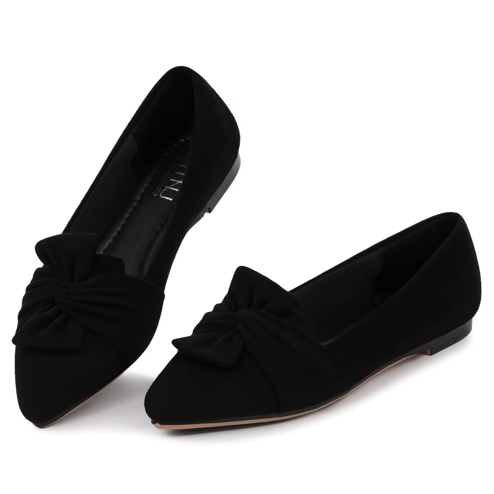 Comfortable Office Flats for Women: Pointed Toe Work Shoes with Memory Foam - Dressy Business Casual Slip On Flats for Commute & All Day Wear-image-49