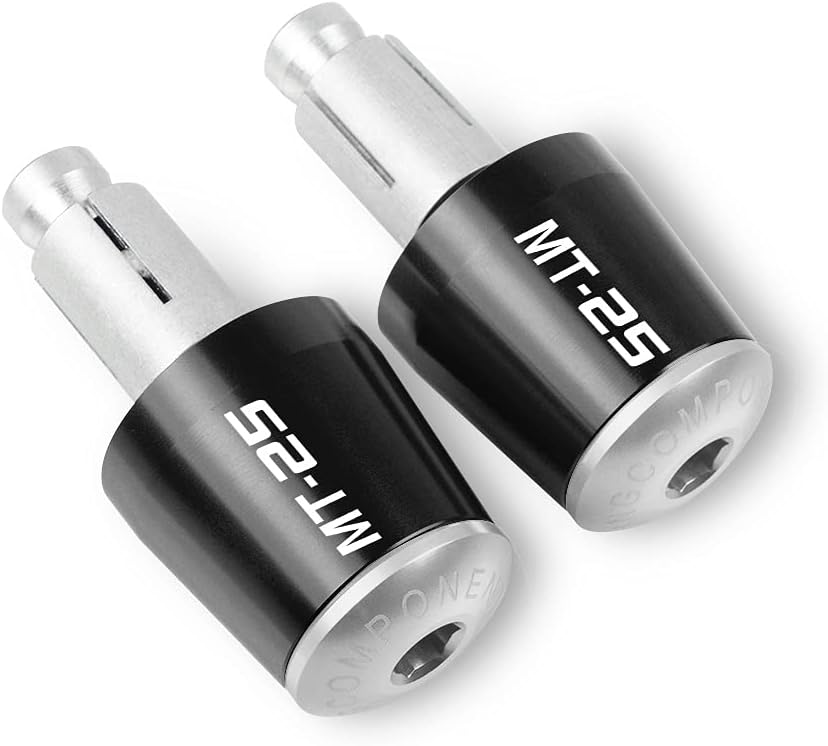 SCUUBE Handlebar Plug for Yam&ha MT25 MT-25 MT 25 2015 2016 2017 2018 7/8" 22MM Handle Bar Ends Motorcycle Handlebar Grips End Cap Anti Vibration (Color : Gold)