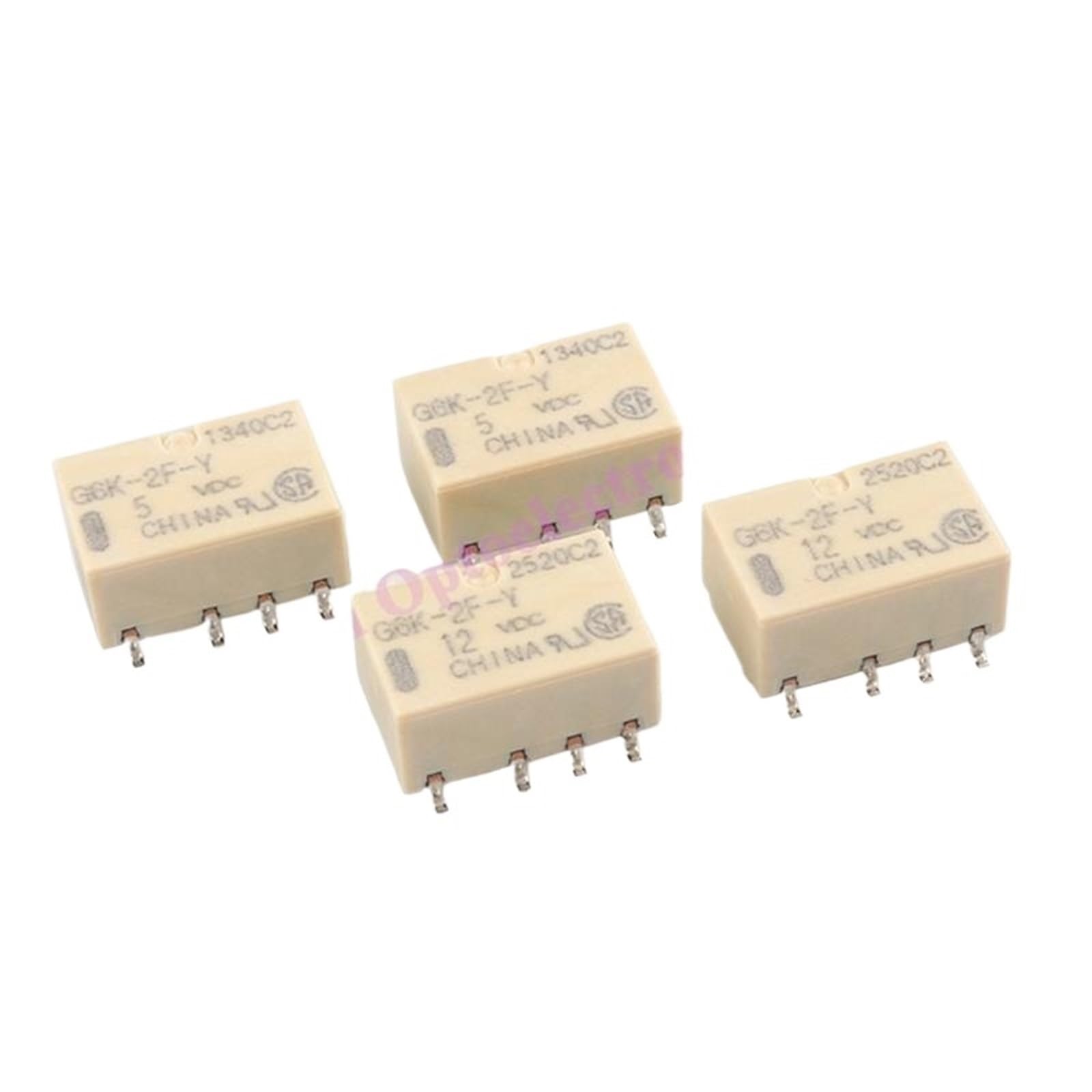 Relais G6K-2F-Y 12VDC et 24VDC de signal miniature 8PIN SMD pour réparation de cartes