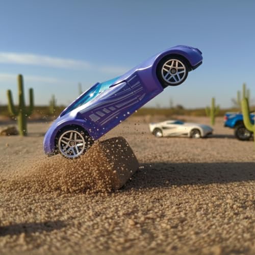 Image of GENIE'S TOY BUS Color Changing Die-Cast Racing Car I 1:64 Scale Temperature Sensitive Paint Sports Car I Change Color with Water I Kids Collectible Toy for Ages 3+ I Best Birthday Gift for Kids