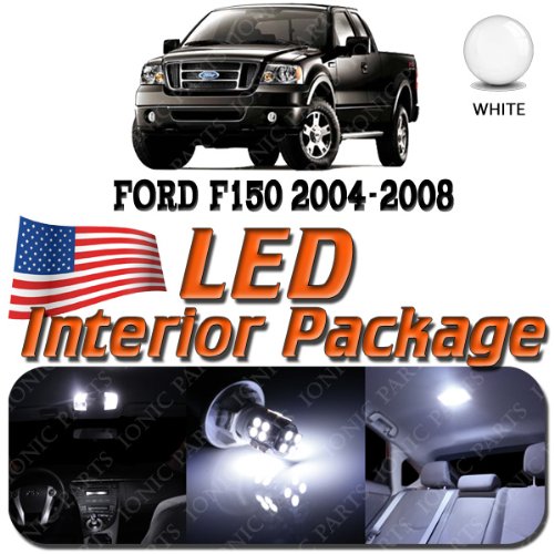 Super White 7 Light Bulbs Led Smd Interior Package - Compatible With Ford F150 (2 Door Only) 2004-2008 #TOP20