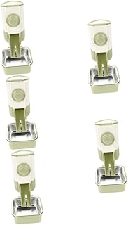 BESTOYARD 5 Conjuntos Alimentador De Hamster Coelho Água Tigela De Comida Para Animais De Estimação Alimentador Automático De Coelho Para Gaiolas Tigela De Hamster Garrafa De Água De Metal